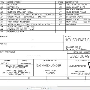 JCB Loader 4CX T3 S0R 2017 2025 Electrical and Hydraulic Diagram (1)