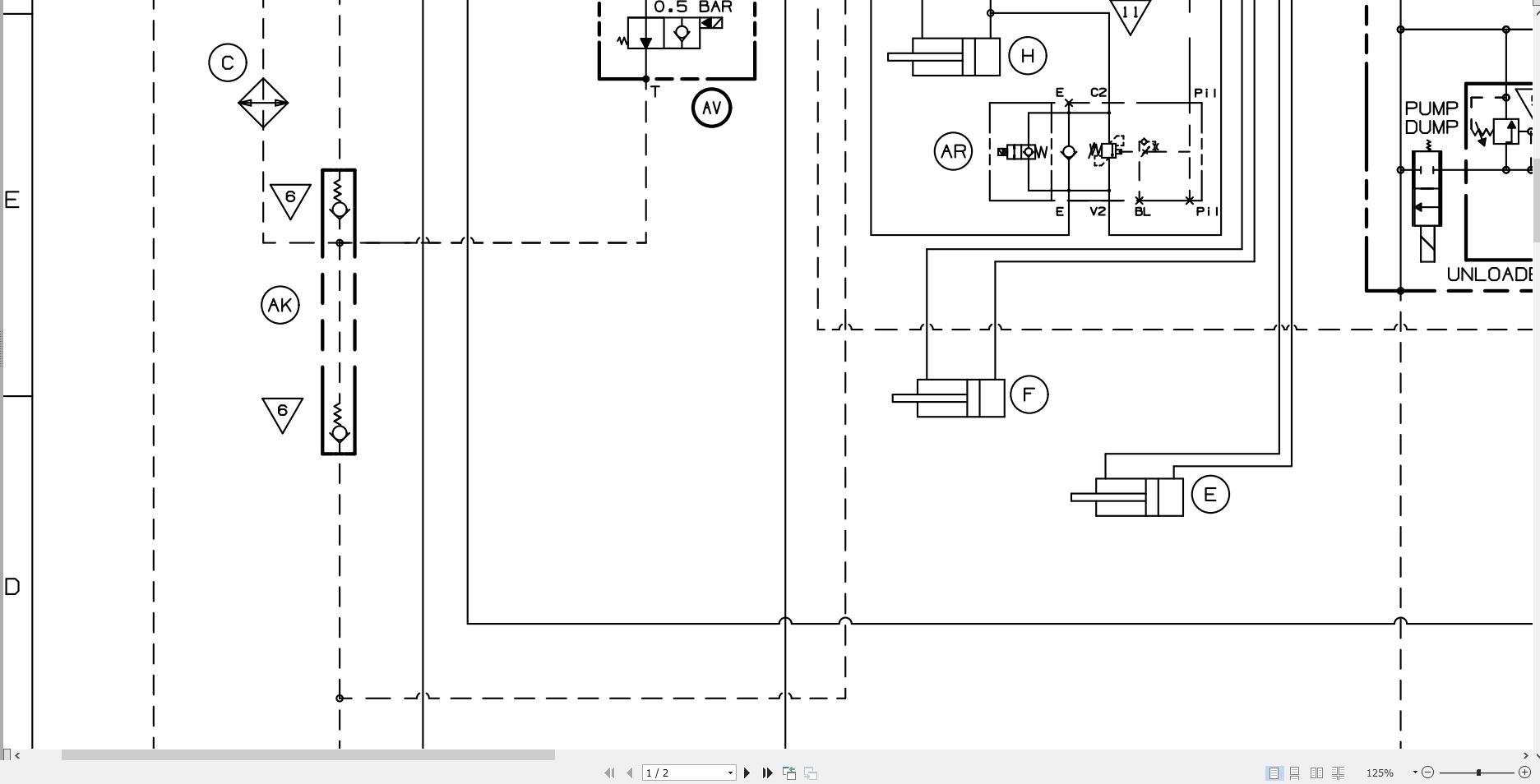 JCB Loader 4CX T3 S0R 2017 2025 Electrical and Hydraulic Diagram (2)
