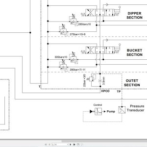 JCB Loader 4DX CEV Stage V 2022 2025 Hydraulic Diagram (1)