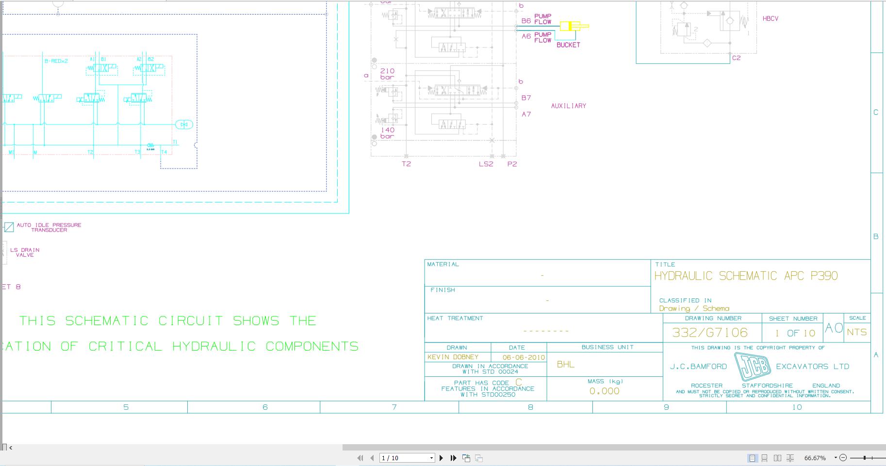 JCB Loader 5CX Manual Controls STV 2021 2025 Electrical and Hydraulic Diagram (3)
