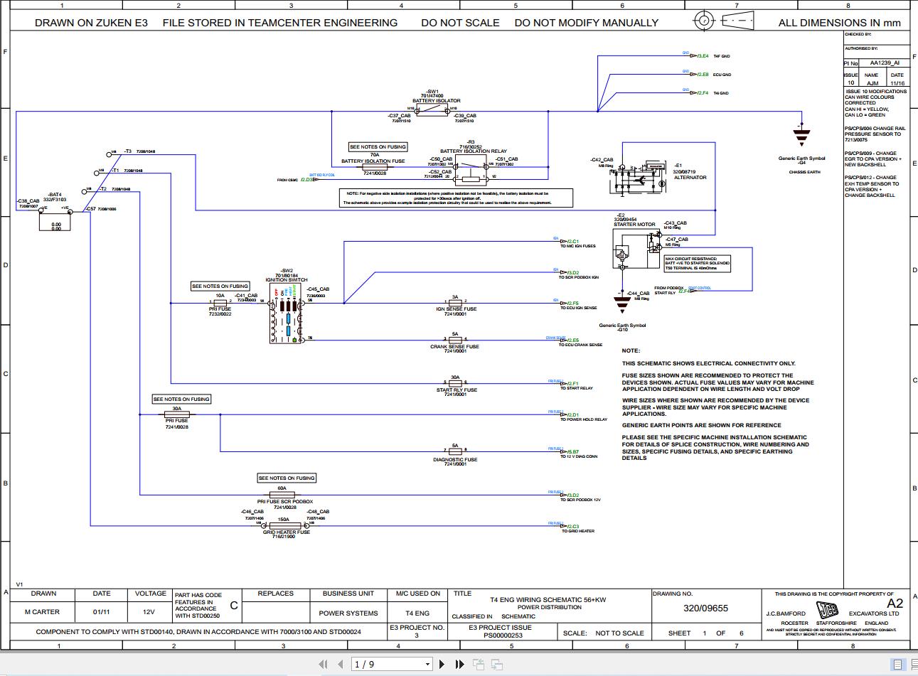 JCB Loader 5CX T4F Electrical and Hydraulic Diagram (1)
