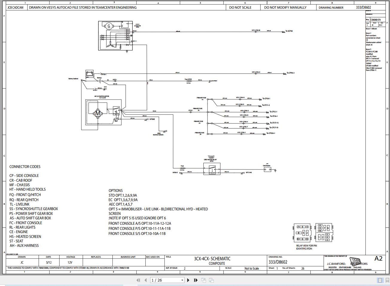 JCB Loader 5CX T4i 2017 2022 Electrical and Hydraulic Diagram (1)