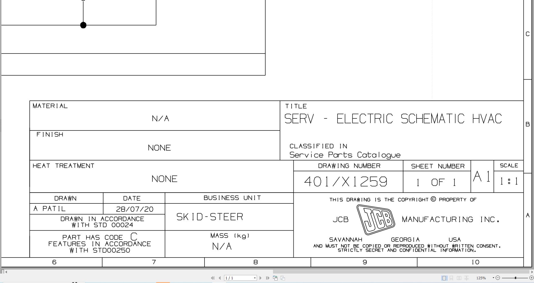 JCB Loader MCT110C T4F 2014 2017 Electrical Diagram (1)