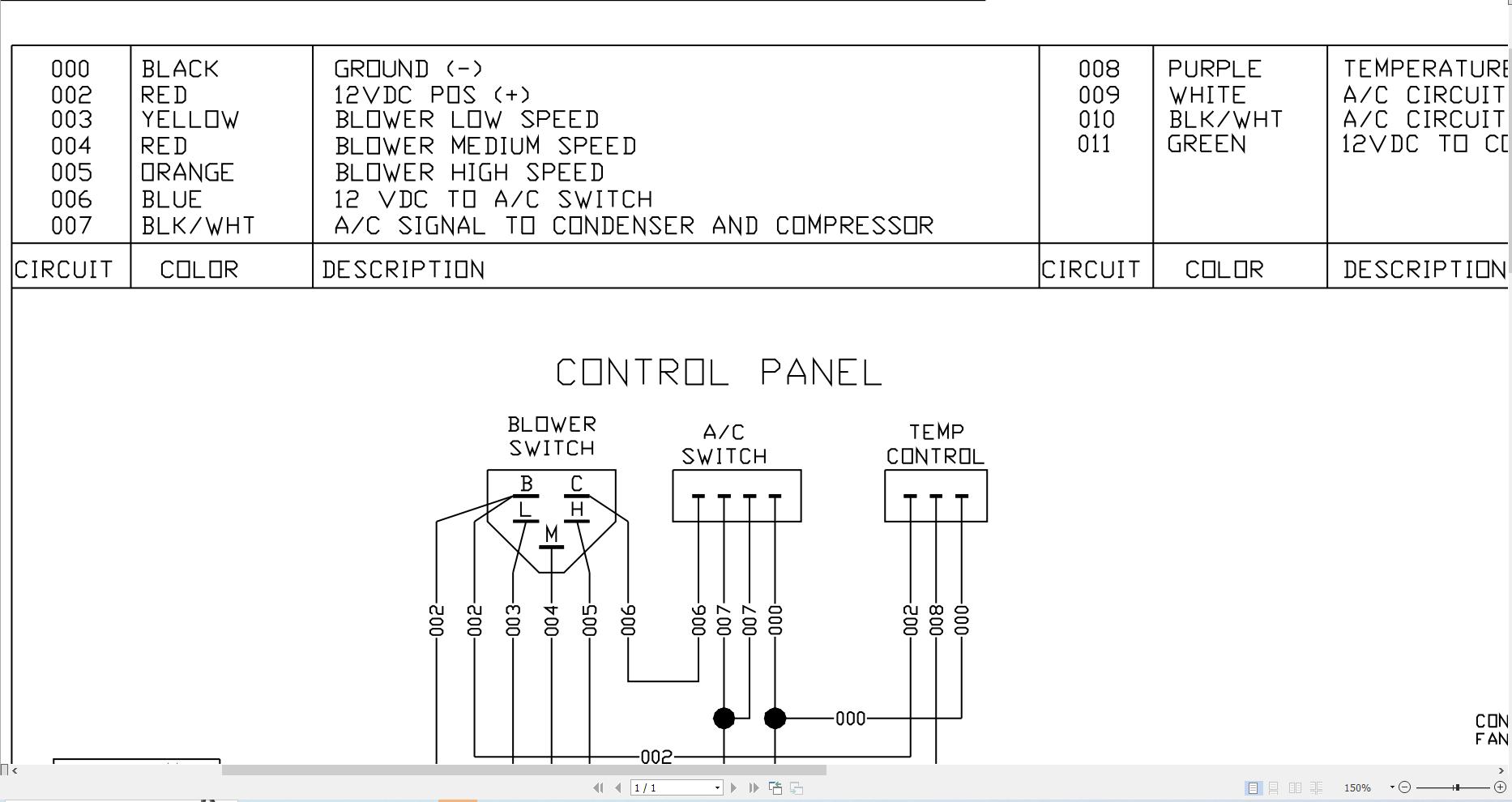 JCB Loader MCT125C T3 2011 2014 Electrical Diagram (2)