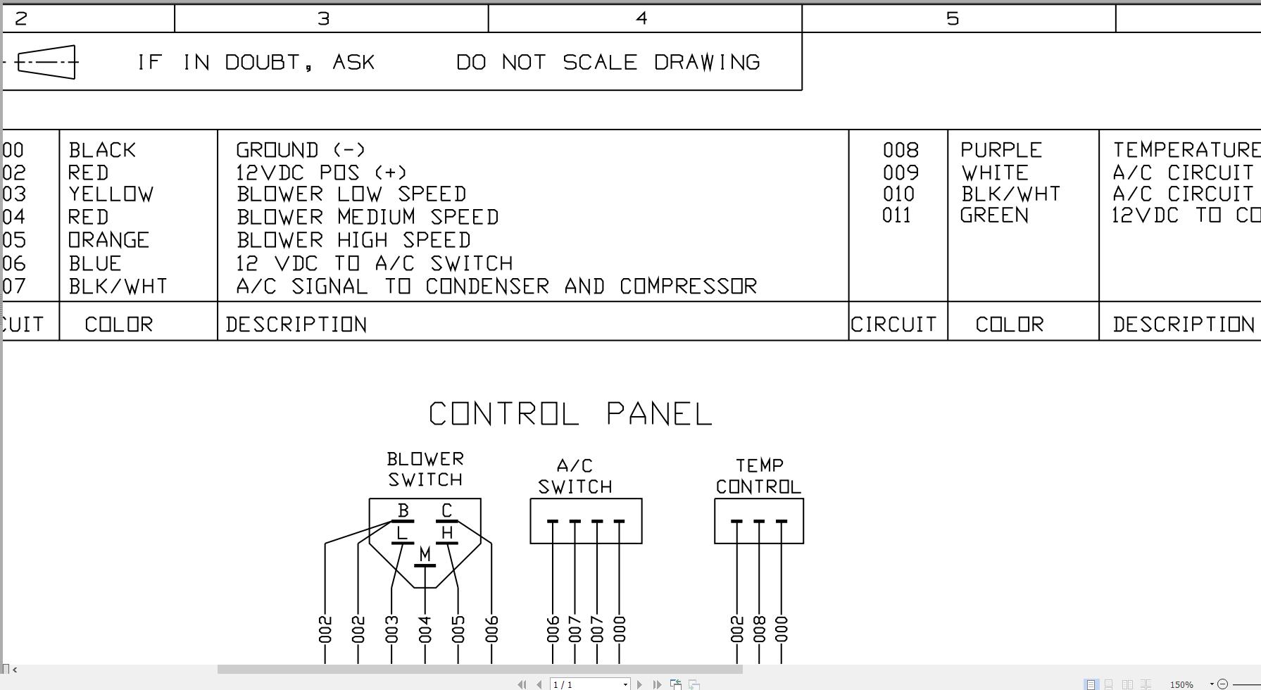JCB Loader ROBOT 1110 H F T0 2001 2003 Electrical Diagram (2)