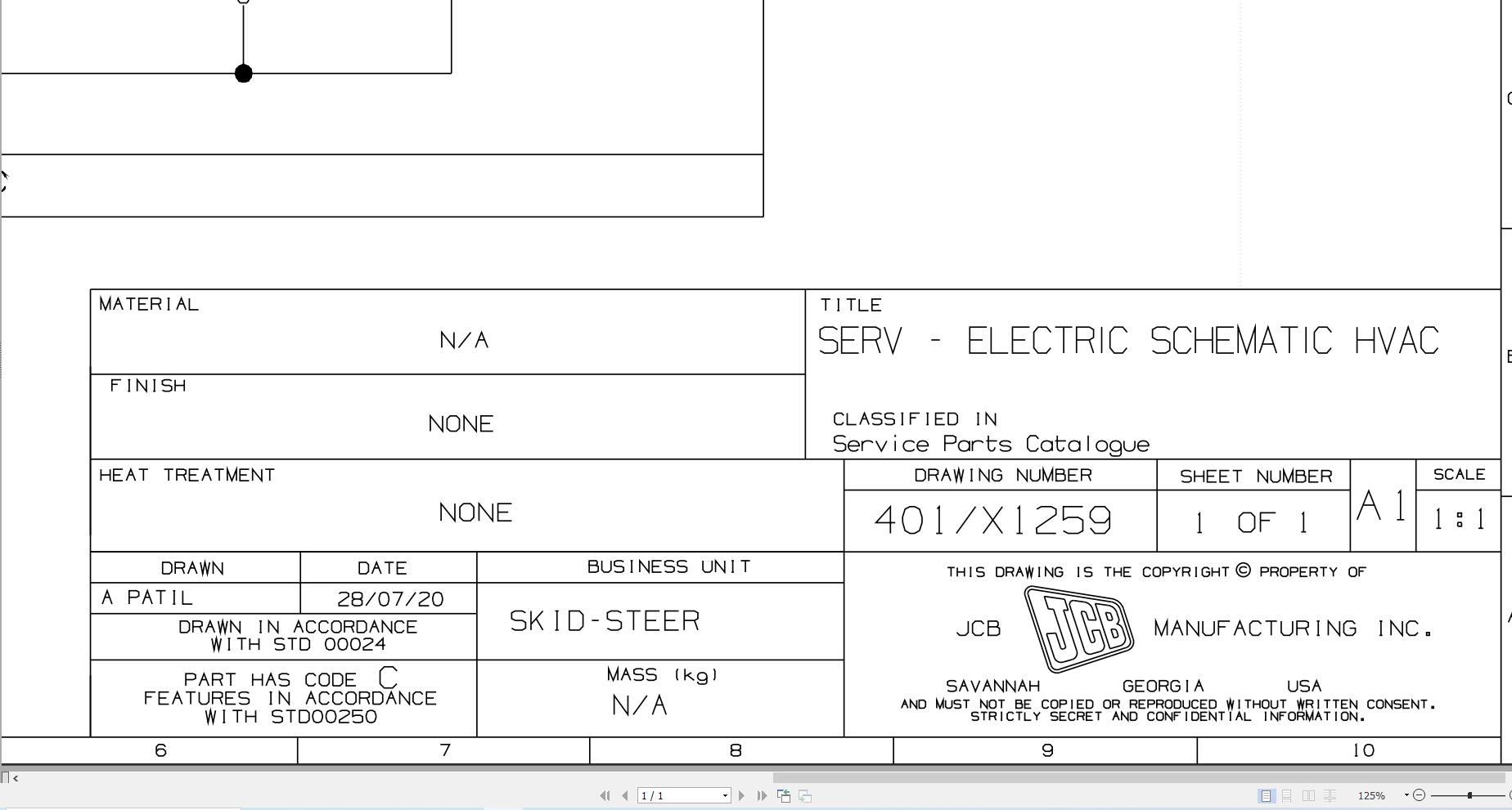 JCB Loader ROBOT 1110 H F T2 2003 2007 Electrical Diagram (1)