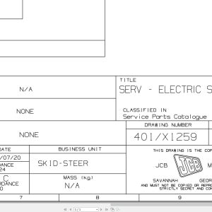 JCB Loader ROBOT 1110 H F T3 2008 2010 Electrical Diagram (1)