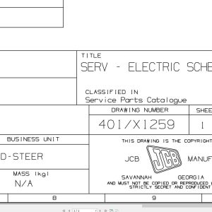 JCB Loader ROBOT 1110T H F T0 2001 2003 Electrical Diagram (1)