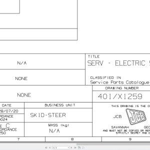 JCB Loader ROBOT 1110T H F T2 2003 2007 Electrical Diagram (1)