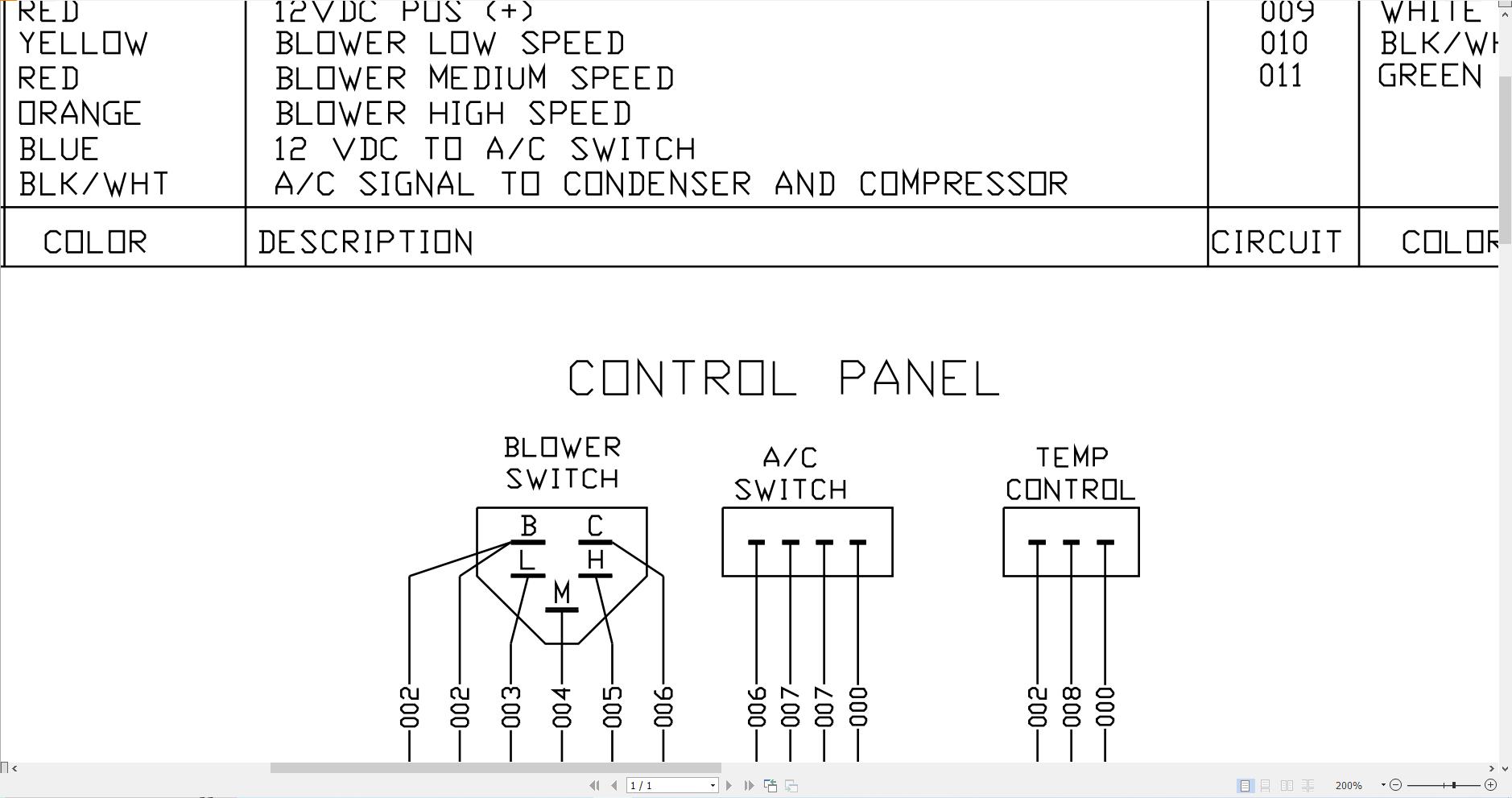 JCB Loader ROBOT 1110T H F T2 2003 2007 Electrical Diagram (2)