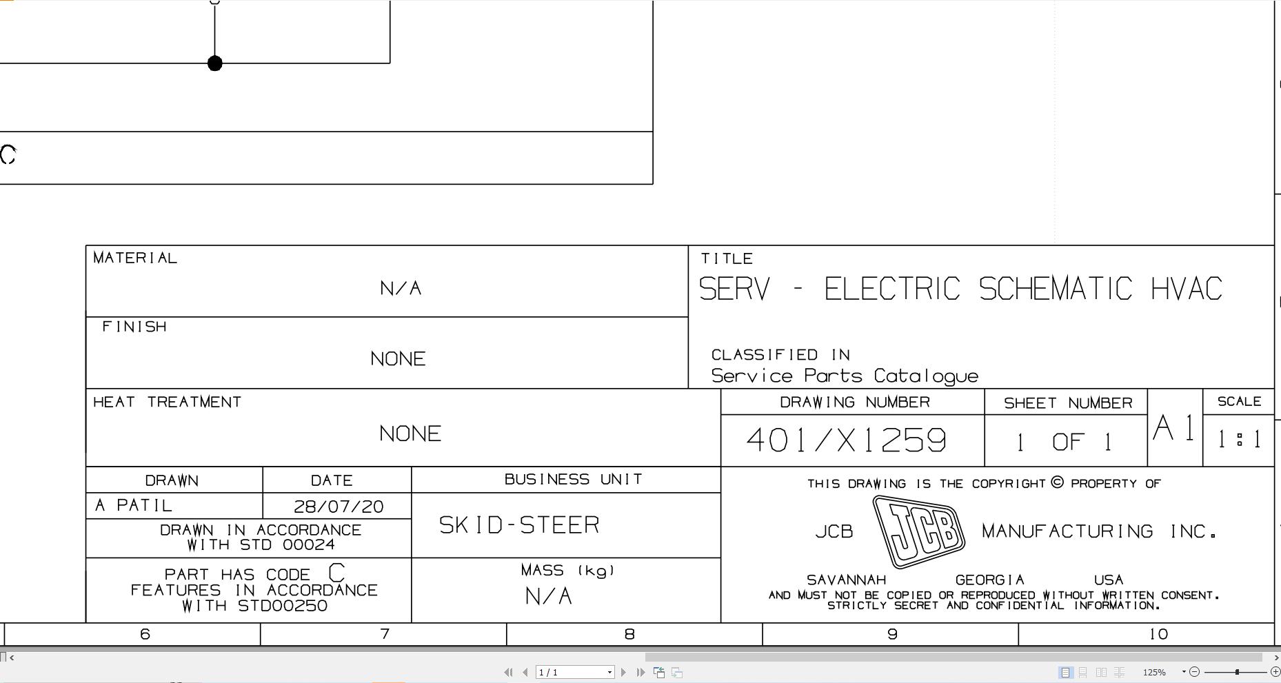 JCB Loader ROBOT 1110T T3 2008 2010 Electrical Diagram (1)