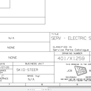 JCB Loader ROBOT 150 1993 1999 Electrical Diagram (1)