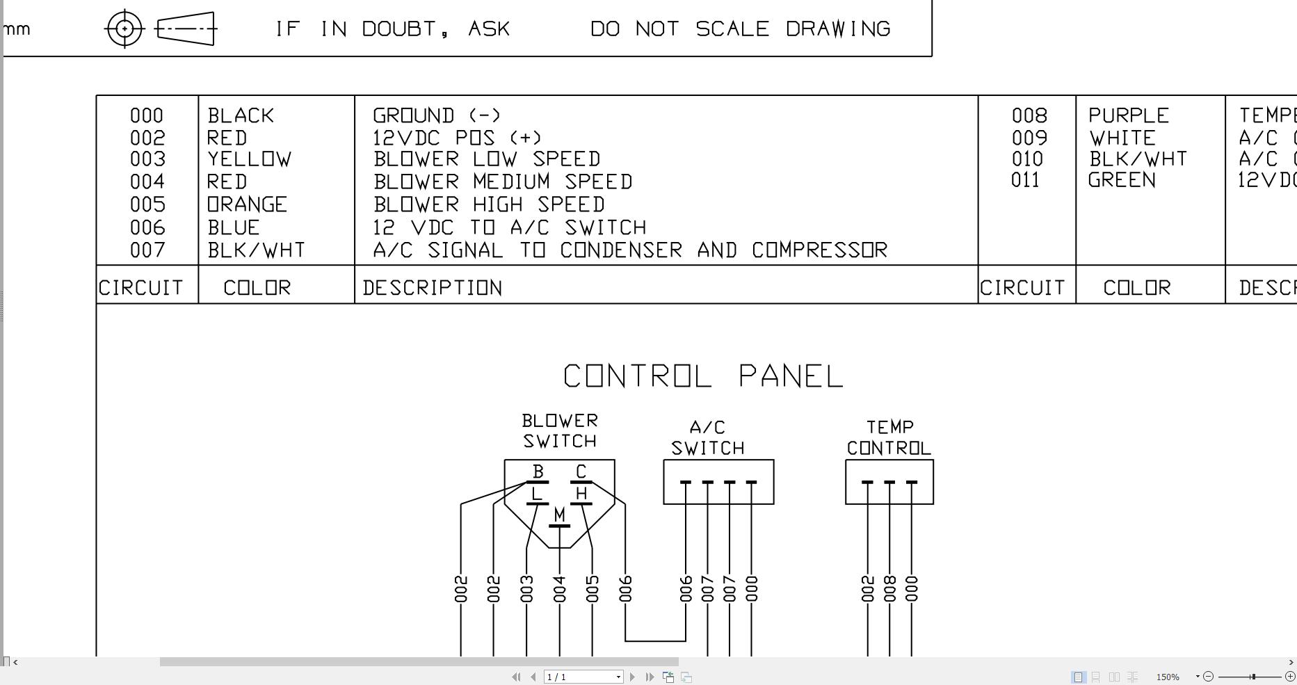 JCB Loader ROBOT 160 H F T0 2000 2001 Electrical Diagram (2)