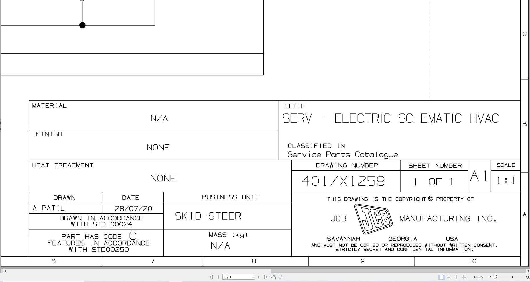 JCB Loader ROBOT 160 H F T2 2001 2008 Electrical Diagram (1)
