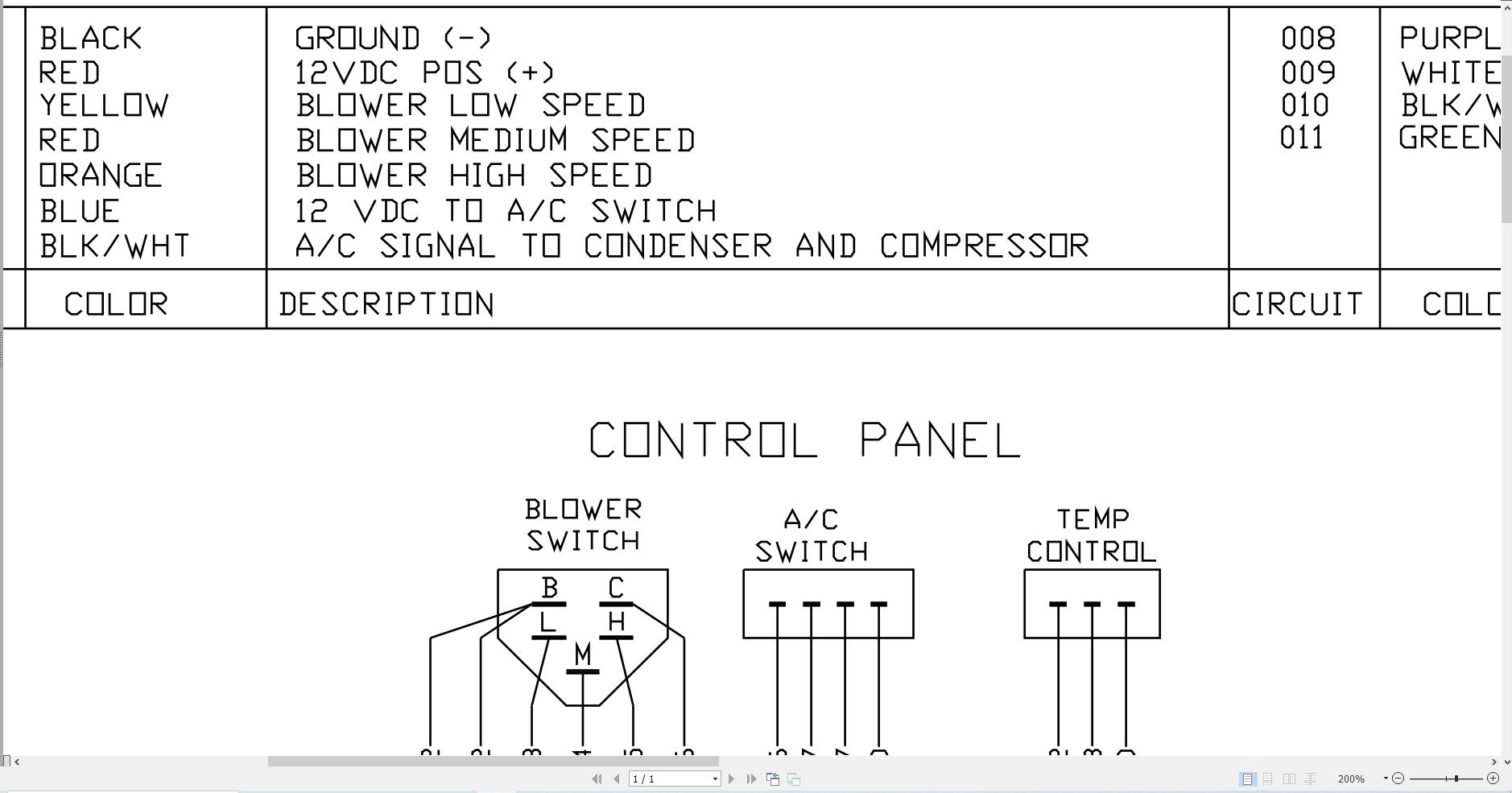 JCB Loader ROBOT 160 T0 1999 2001 Electrical Diagram (2)