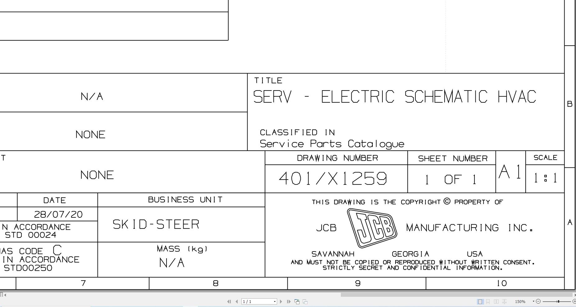 JCB Loader ROBOT 160 T2 2001 2008 Electrical Diagram (1)