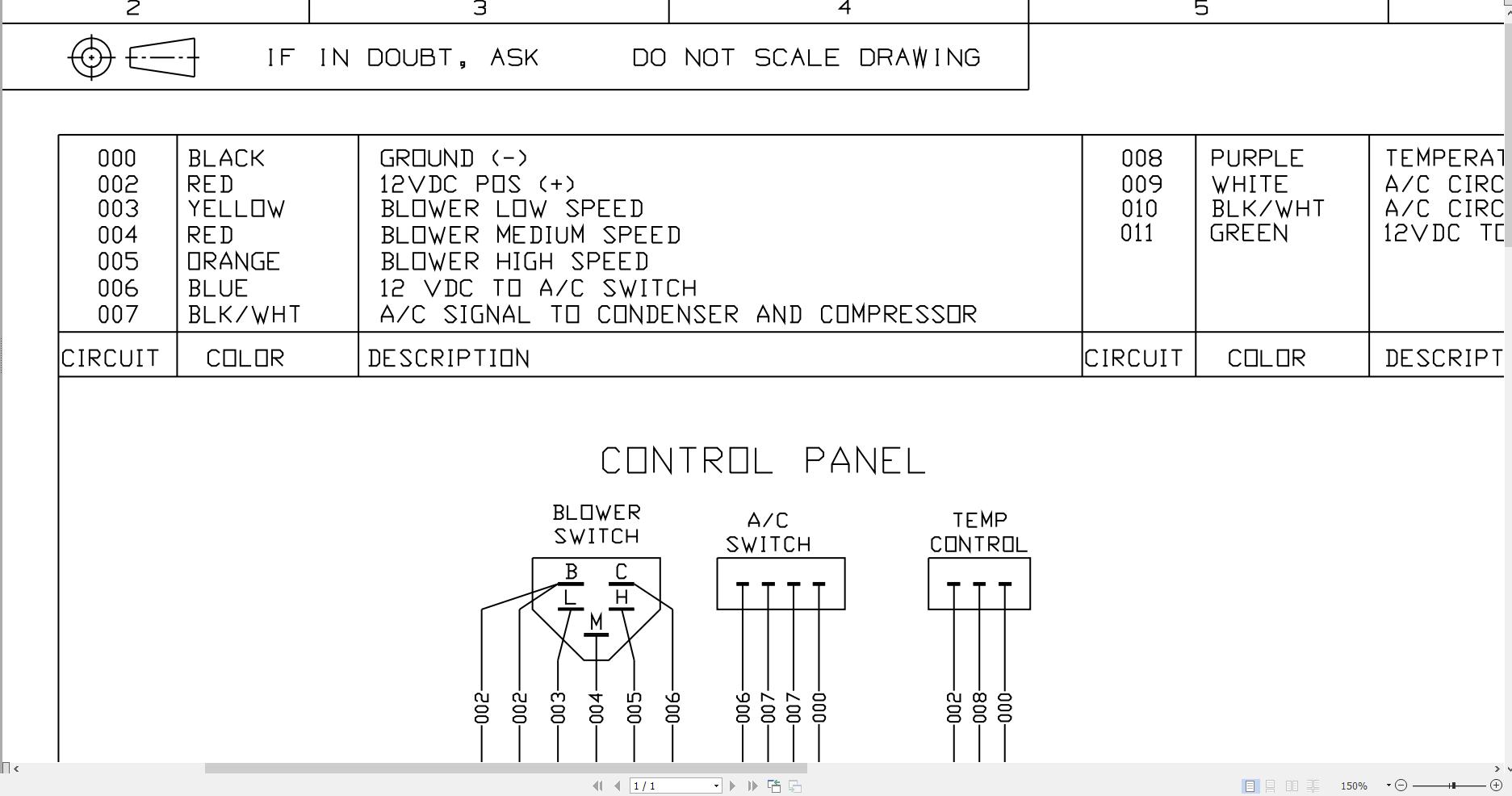 JCB Loader ROBOT 165 1993 2000 Electrical Diagram (2)