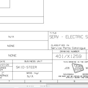 JCB Loader ROBOT 170 H F T0 1999 2001 Electrical Diagram (1)
