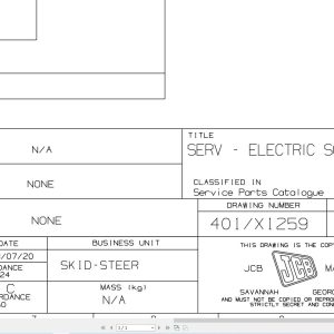 JCB Loader ROBOT 170 H F T3 2008 2011 Electrical Diagram (1)