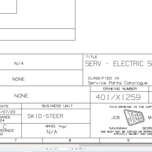 JCB Loader ROBOT 170 T0 1999 2001 Electrical Diagram (1)