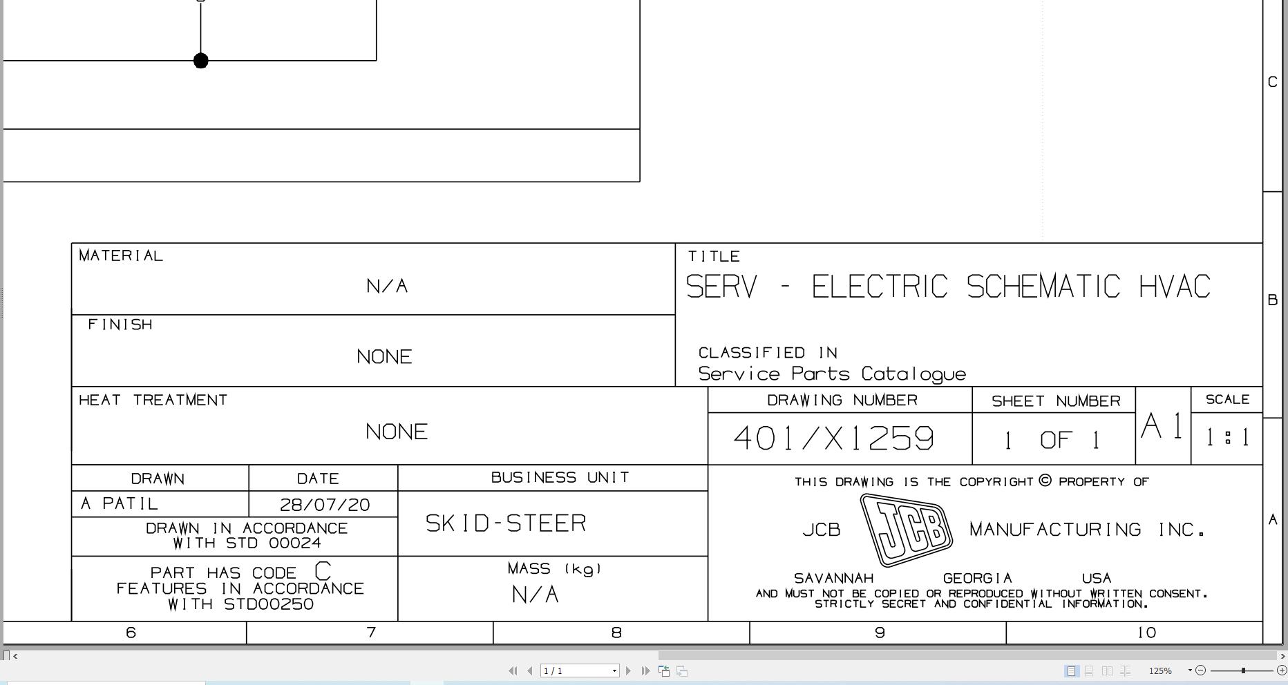 JCB Loader ROBOT 170 T0 1999 2001 Electrical Diagram (1)
