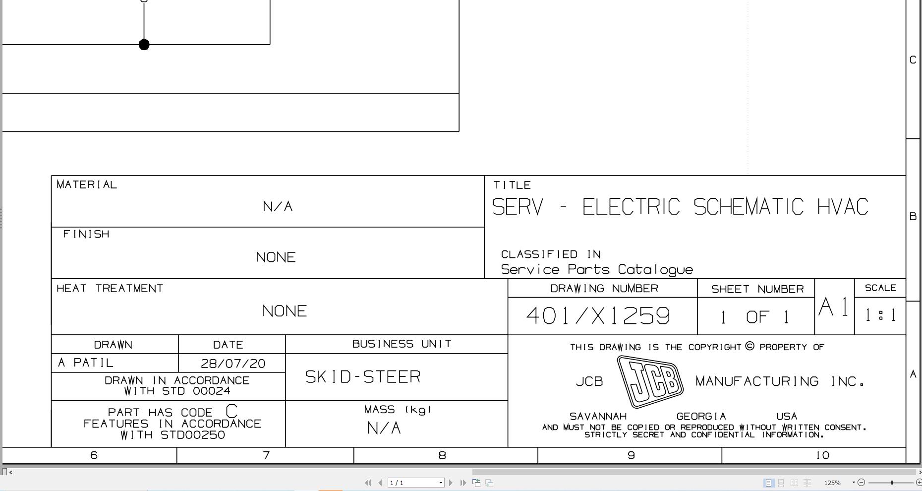 JCB Loader ROBOT 180 H F T2 2006 2009 Electrical Diagram (1)