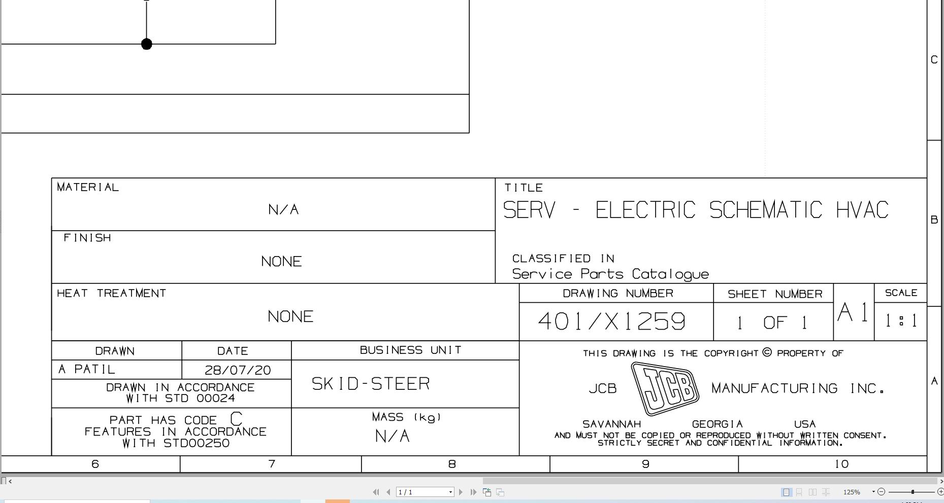 JCB Loader ROBOT 180 H F T3 2008 2012 Electrical Diagram (1)