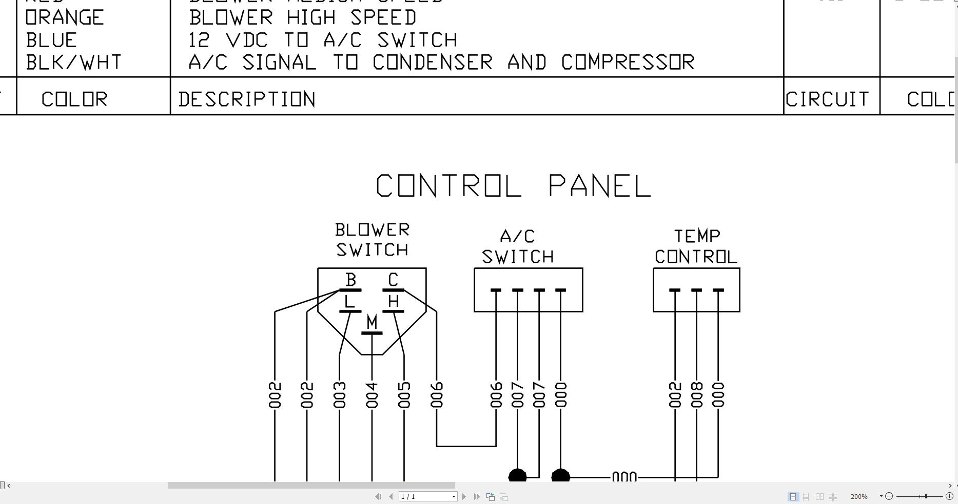 JCB Loader ROBOT 180T H F T2 2006 2009 Electrical Diagram (2)