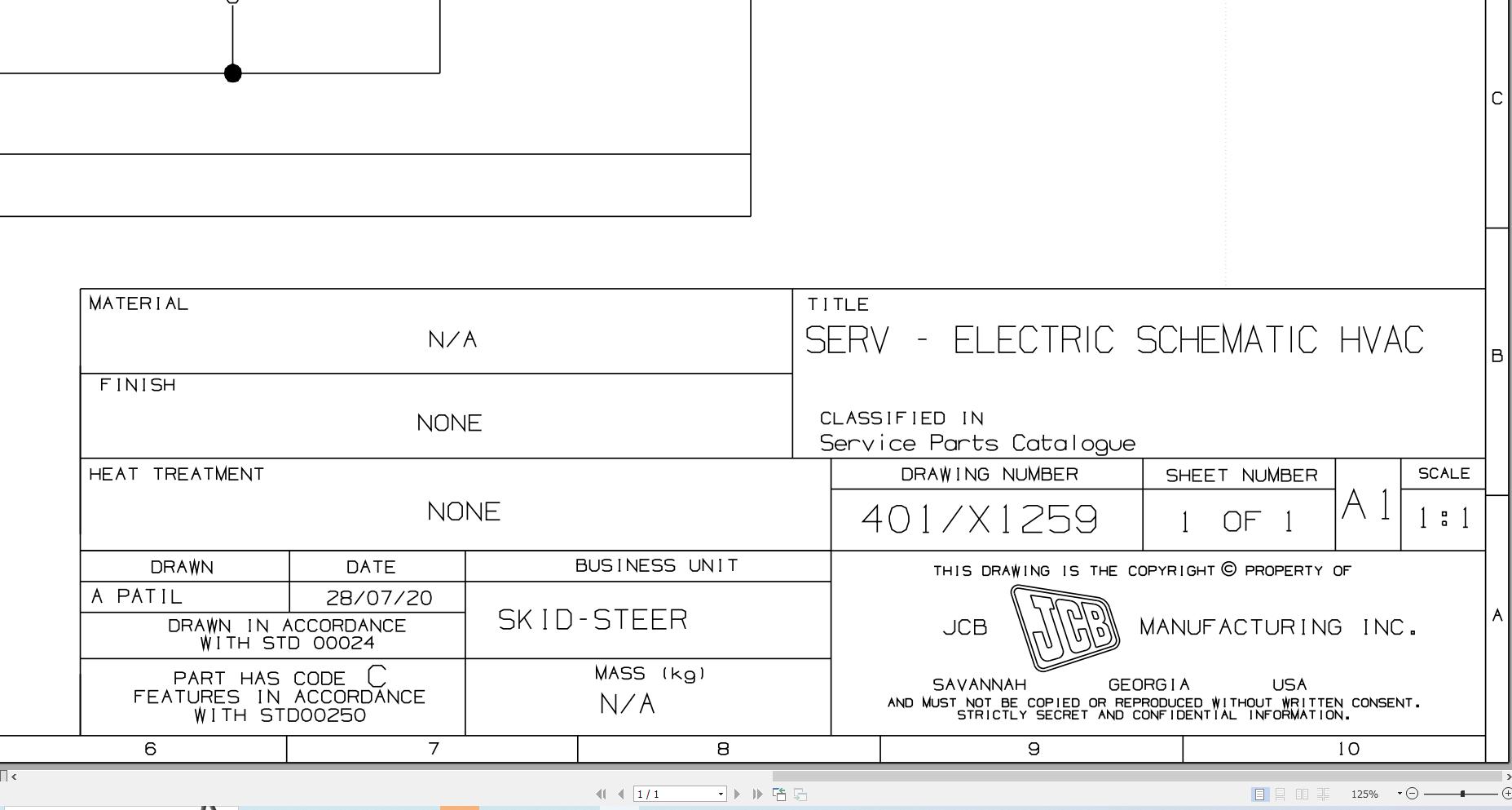 JCB Loader ROBOT 180T H F T3 2008 2011 Electrical Diagram (1)