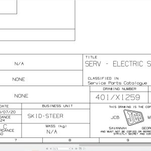 JCB Loader ROBOT 185 1995 2001 Electrical Diagram (1)