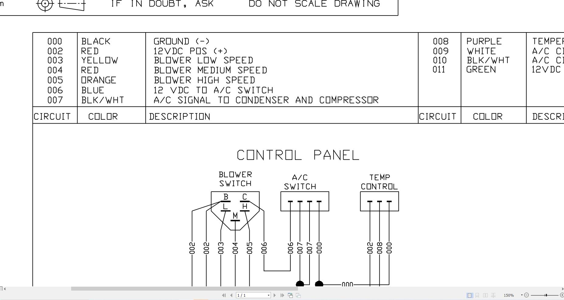JCB Loader ROBOT 190 H F T0 2001 2004 Electrical Diagram (2)