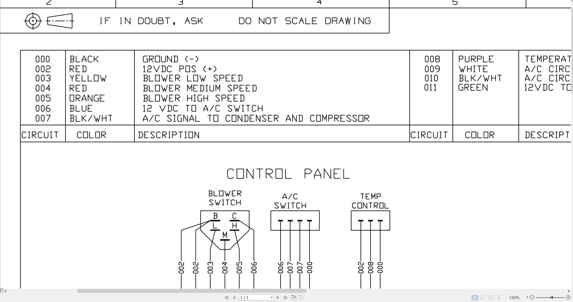 JCB Loader ROBOT 190 H F T2 2003 2008 Electrical Diagram (2)
