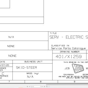 JCB Loader ROBOT 190 T0 2001 2008 Electrical Diagram (1)