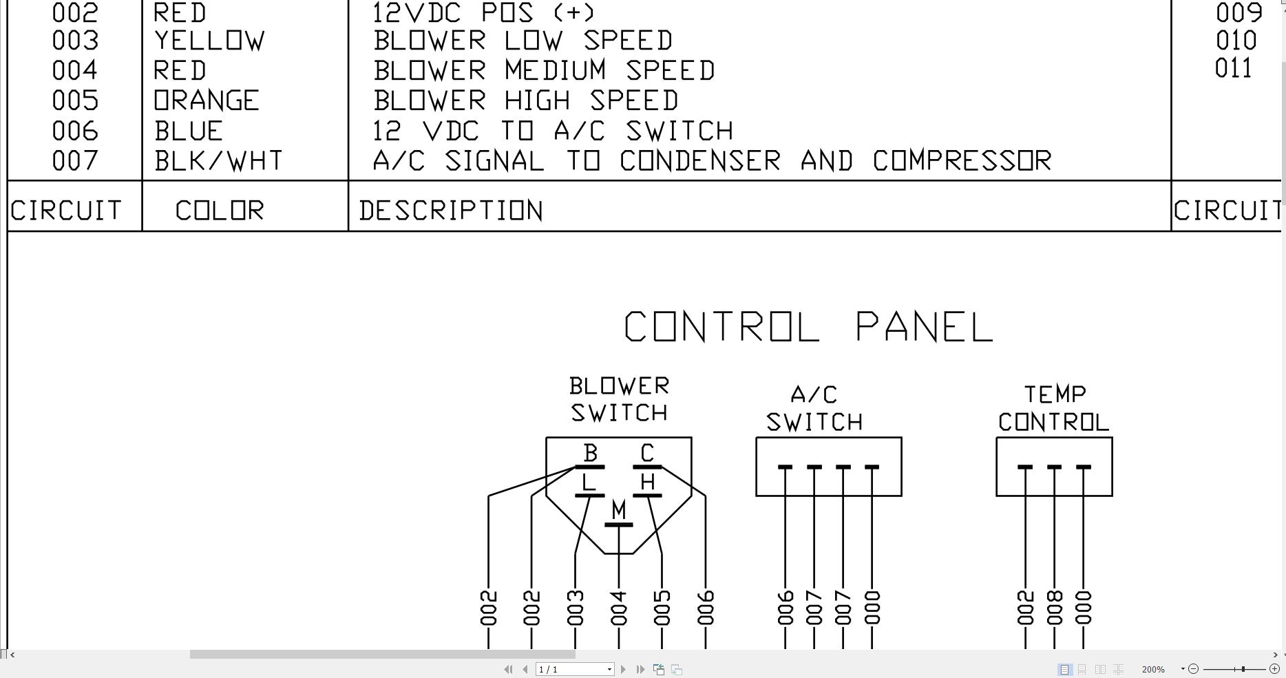 JCB Loader ROBOT 190 T0 2001 2008 Electrical Diagram (2)