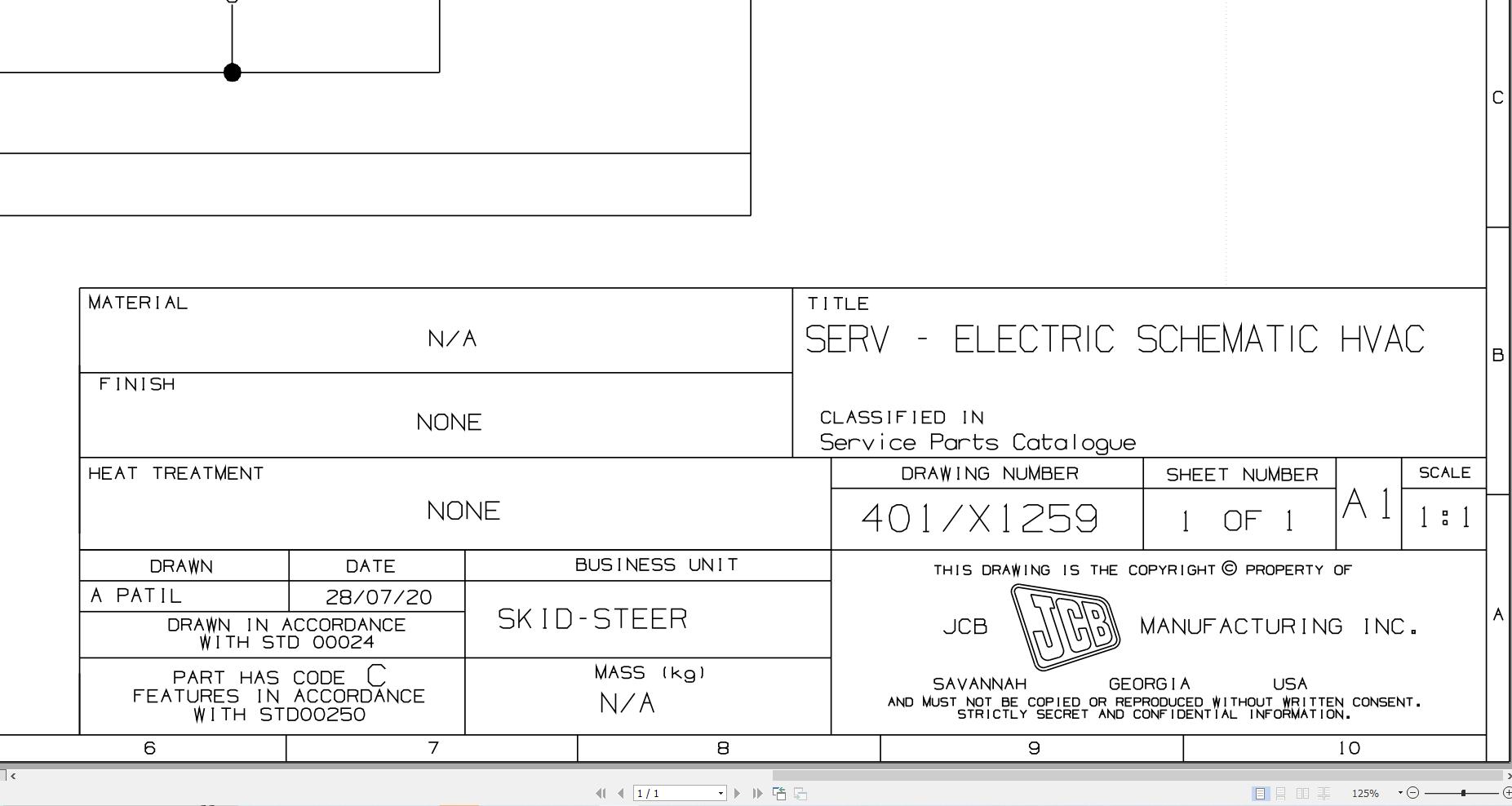 JCB Loader ROBOT 190T H F T0 2001 2004 Electrical Diagram (1)