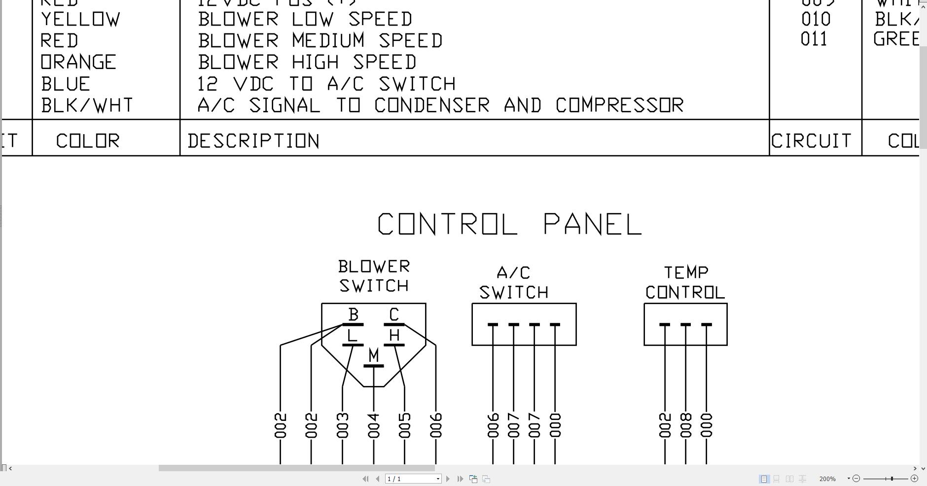 JCB Loader ROBOT 190T H F T2 2003 2007 Electrical Diagram (2)