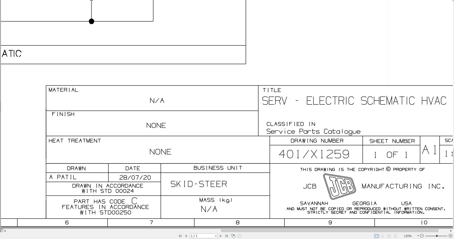 JCB Loader ROBOT 190T H F T3 2008 2011 Electrical Diagram (1)