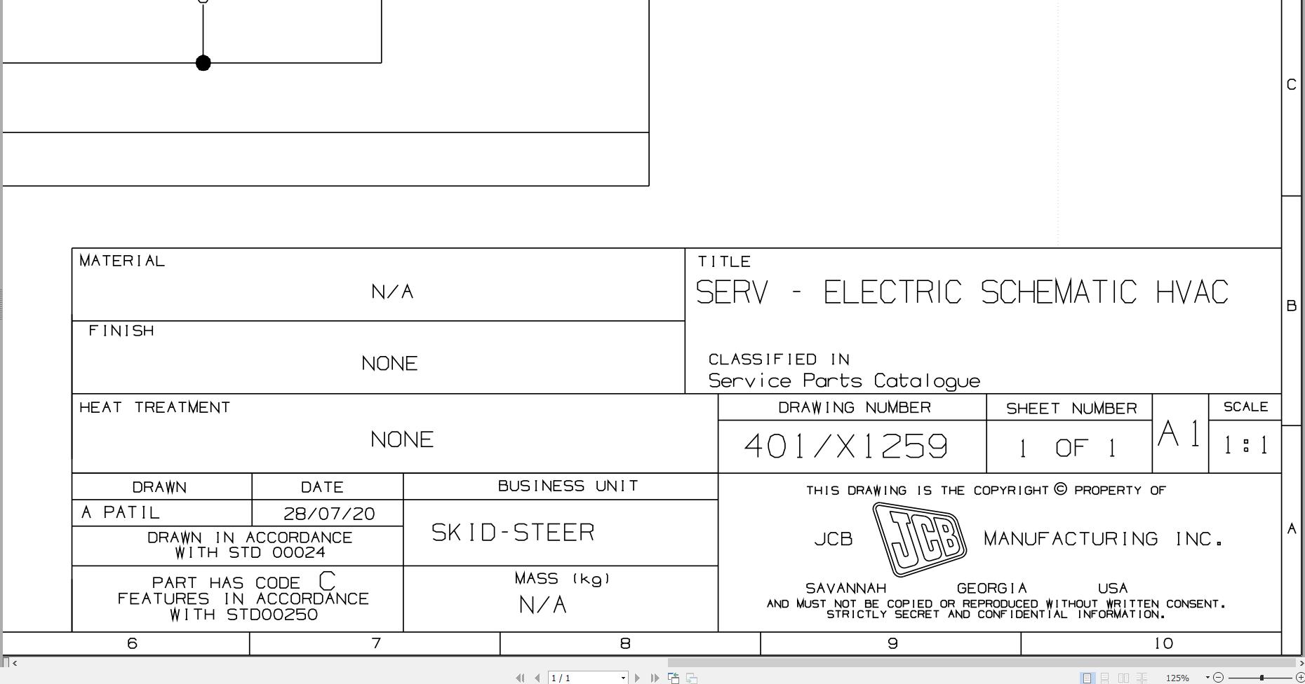 JCB Loader ROBOT 190T T0 2001 2004 Electrical Diagram (1)