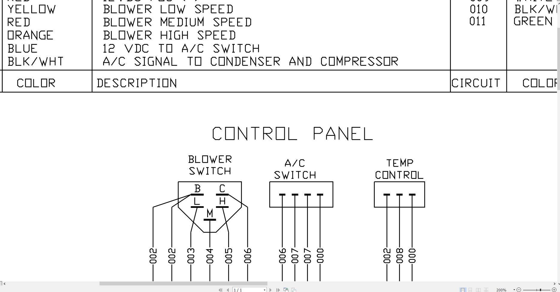 JCB Loader ROBOT 190T T0 2001 2004 Electrical Diagram (2)