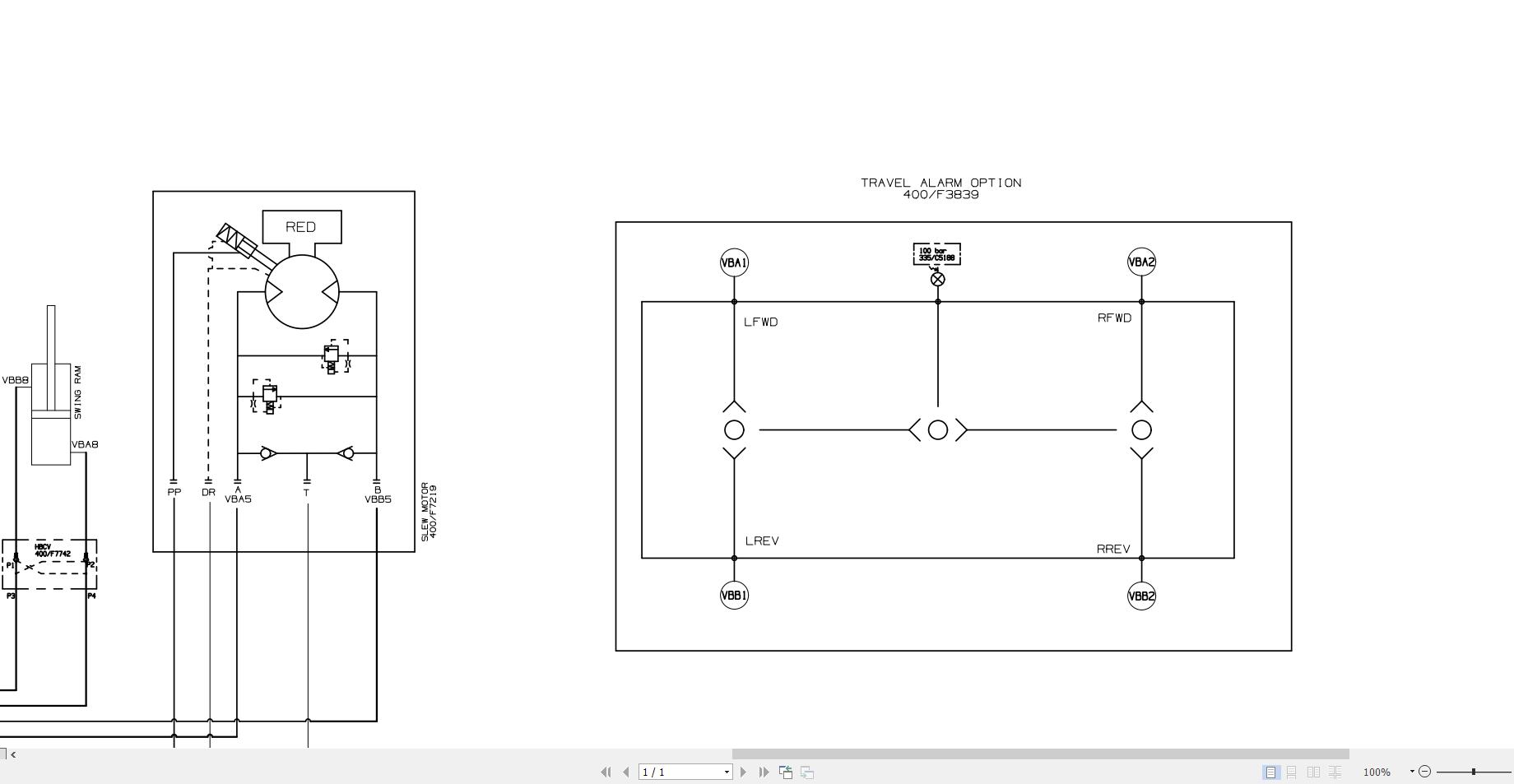 JCB Mini Excavator 18Z 1 STV 2019 2025 Electrical and Hydraulic Diagram (2)