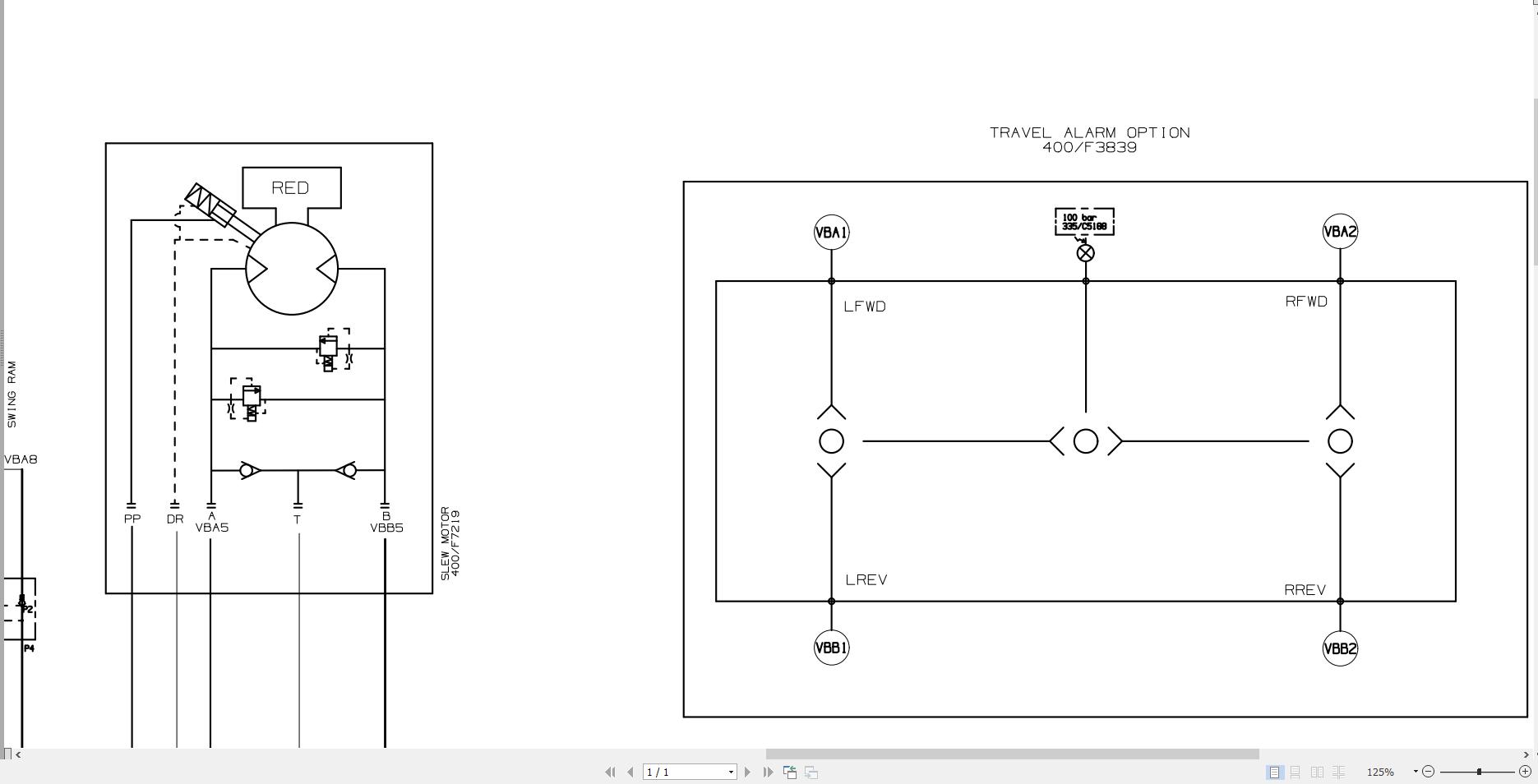 JCB Mini Excavator 18Z 1 T4F 2018 2025 Electrical and Hydraulic Diagram (3)