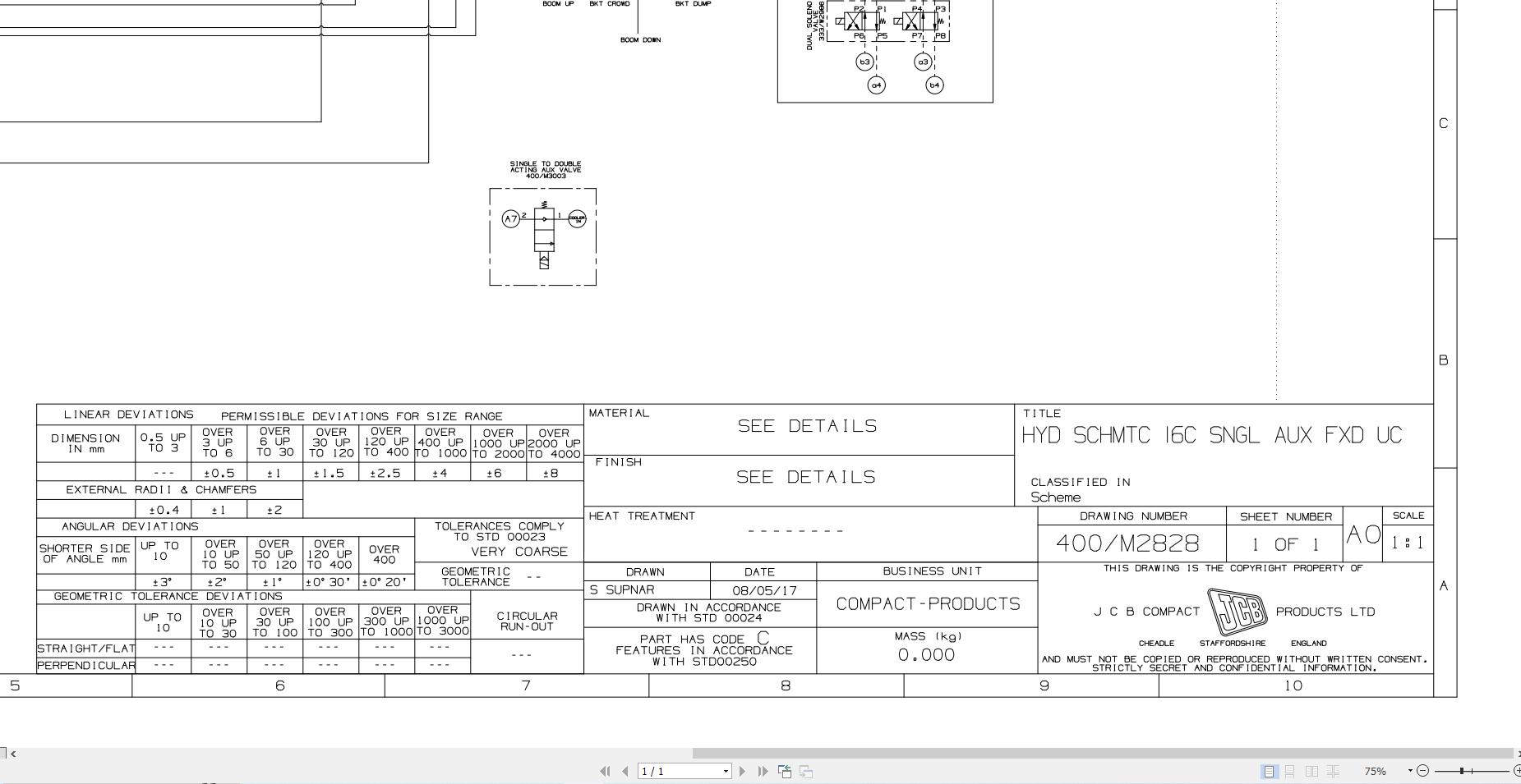 JCB Mini Excavator 19C 1 PC STV 2019 2025 Electrical and Hydraulic Diagram (1)