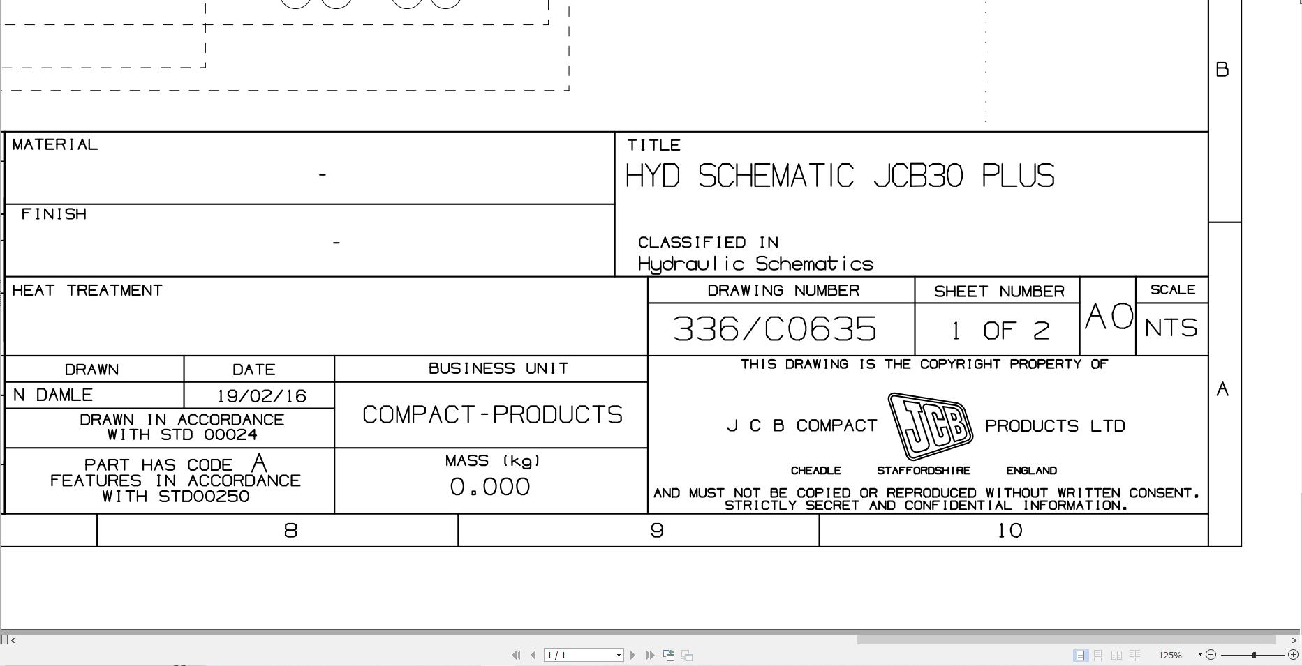 JCB Mini Excavator 30Plus T3 1970 2022 Electrical and Hydraulic Diagram (1)