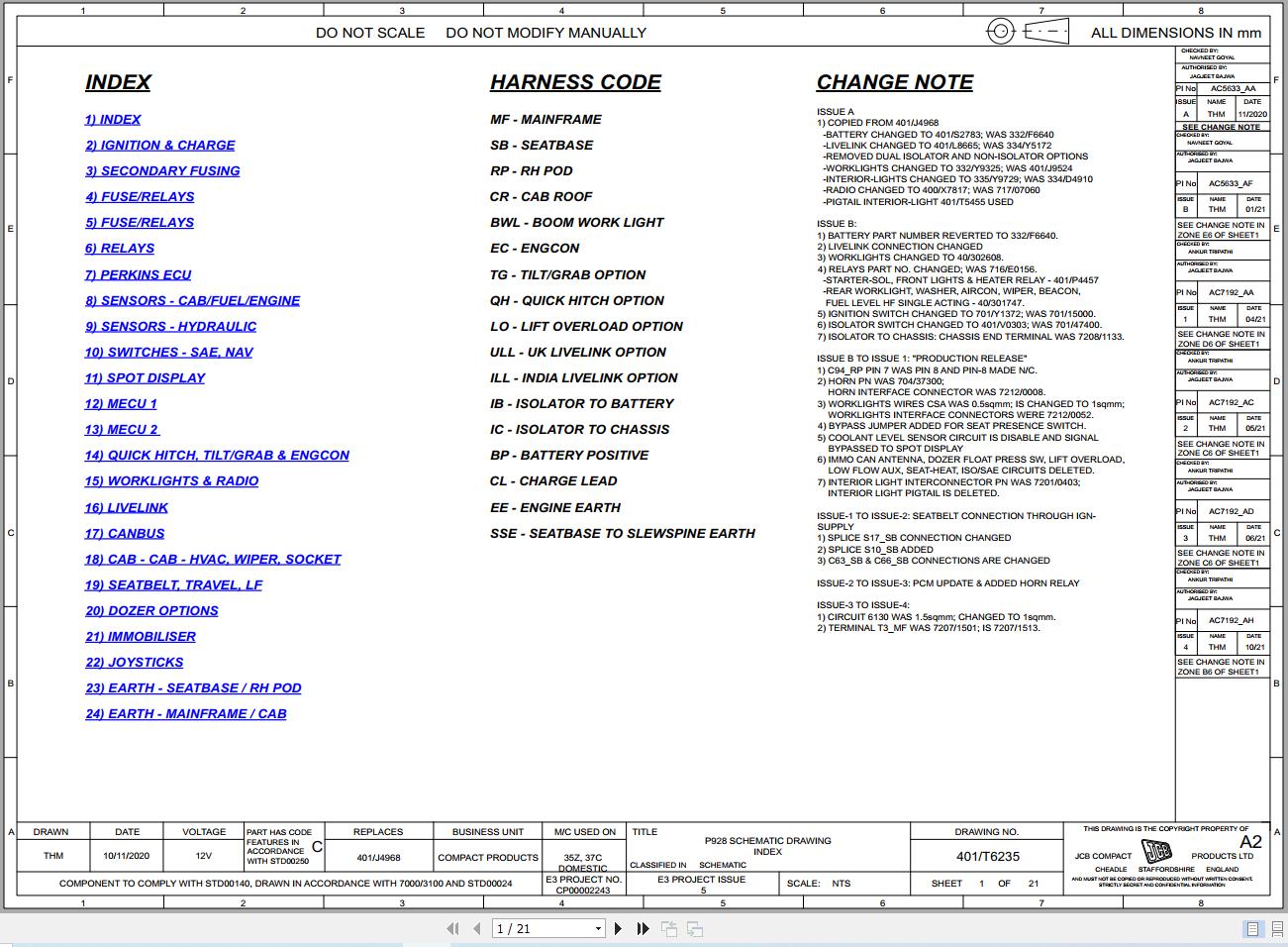 JCB Mini Excavator 35Z 1 PUN 2024 2025 Electrical and Hydraulic Diagram (1)