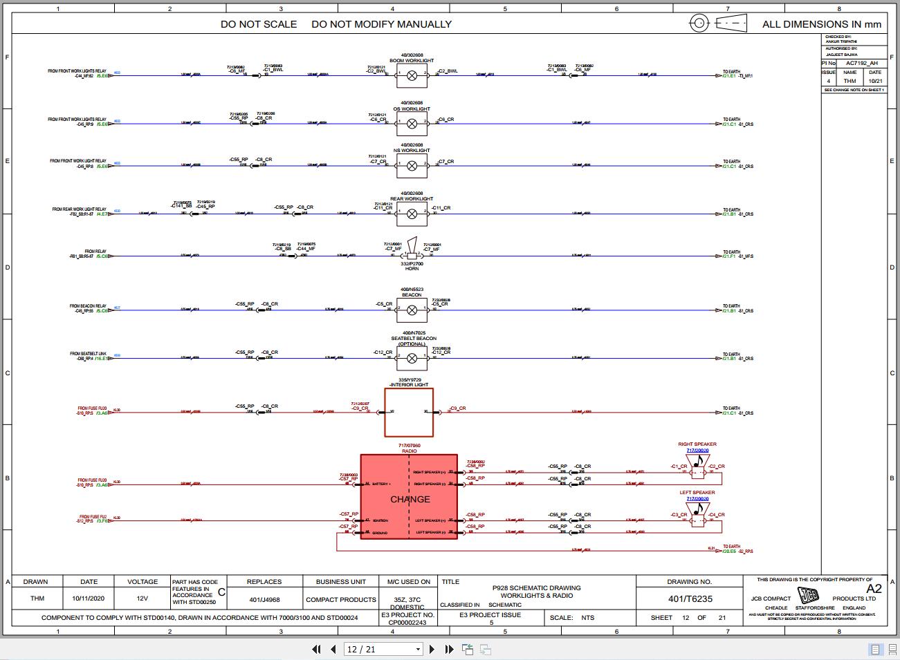 JCB Mini Excavator 35Z 1 PUN 2024 2025 Electrical and Hydraulic Diagram (2)