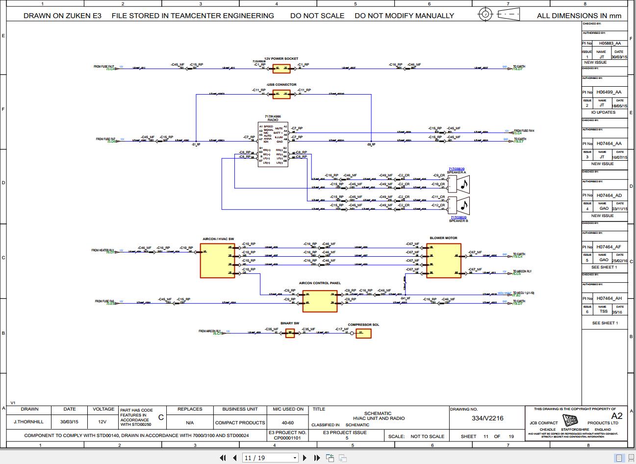 JCB Mini Excavator 50Z 1 T4F RAJ 2022 2023 Electrical and Hydraulic Diagram (2)
