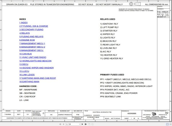 Jcb Mini Excavator 51R 1 T3 Raj 2019 2022 Electrical And Hydraulic Diagram (1)