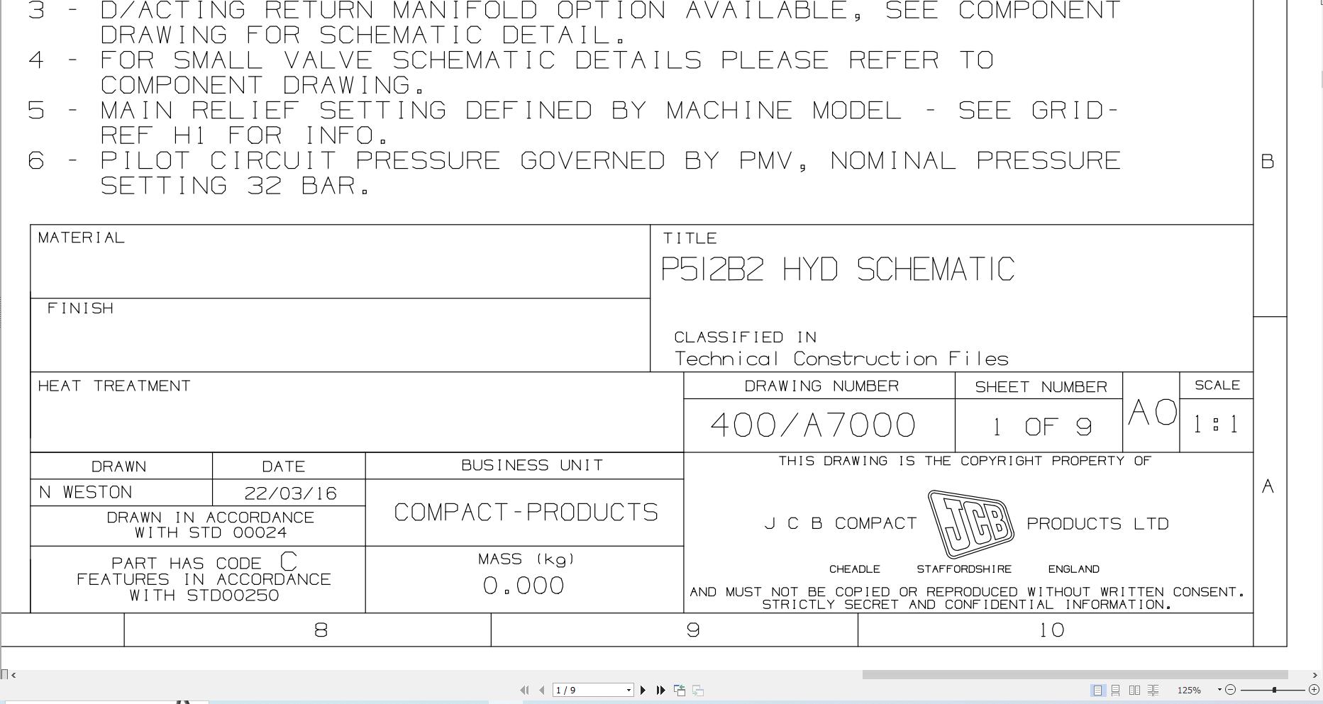 JCB Mini Excavator 55Z 1 T3 PUN 2023 2025 Hydraulic Diagram (1)
