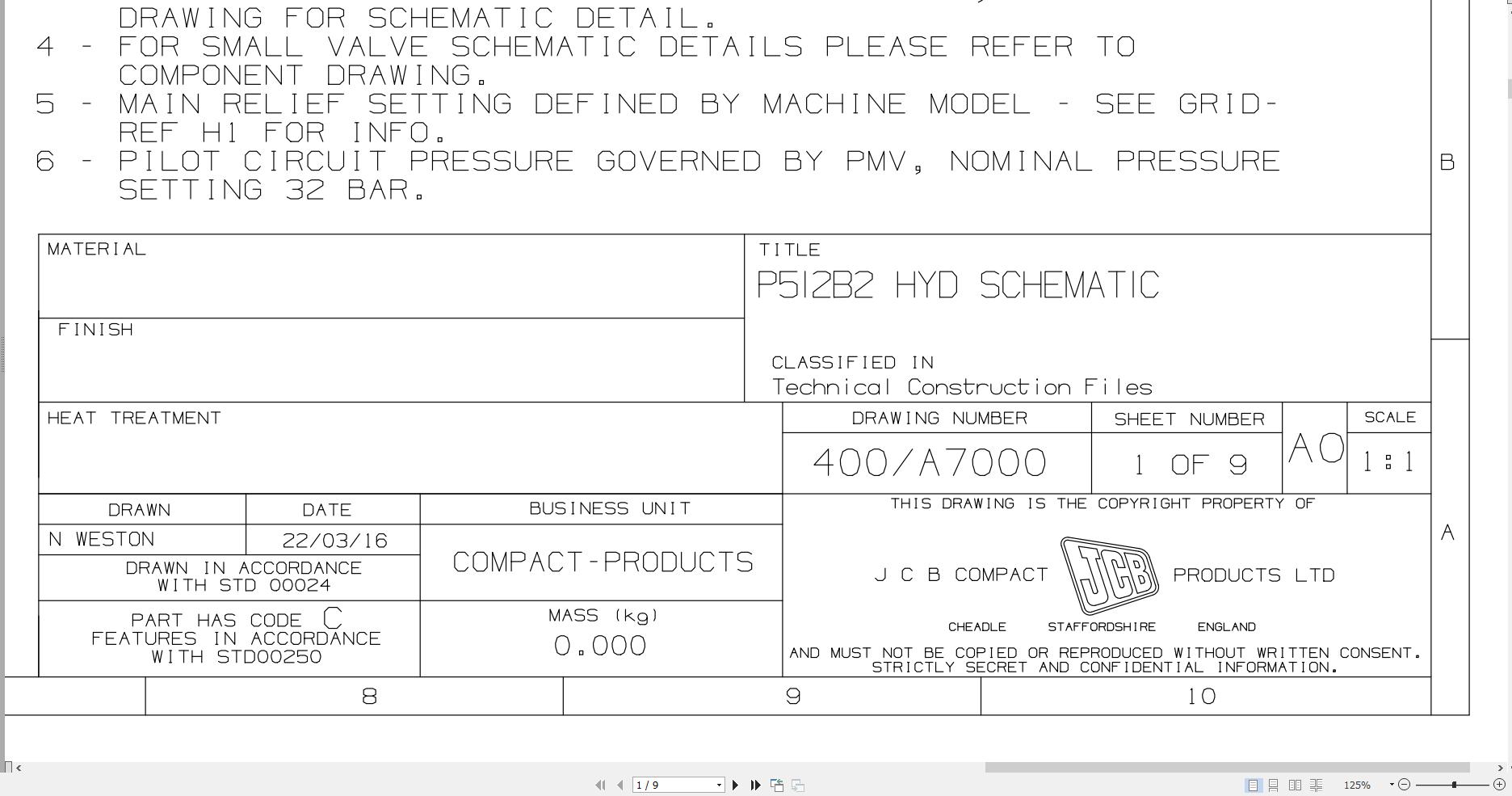 JCB Mini Excavator 55Z 1 T4F PUN 2024 2025 Hydraulic Diagram (1)