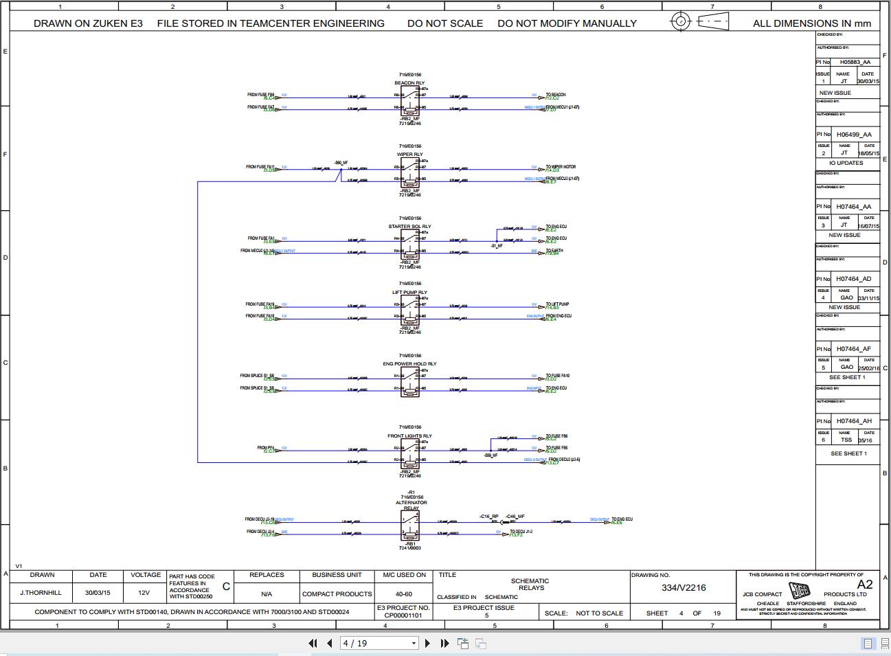 JCB Mini Excavator 55Z 1 T4F RAJ 2020 2022 Electrical and Hydraulic Diagram (2)